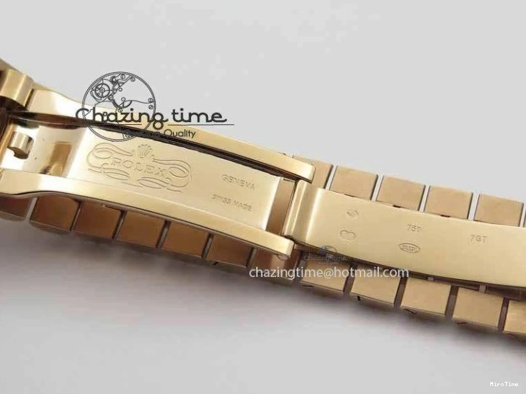 MiroTime 0318 Sophisticated Day-Date 40mm 228239 RG Noob 1:1 Best Edition Brown Roman Dial On RG President Bracelet A 3707